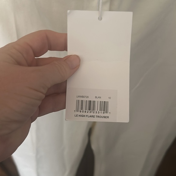Frame Le High Flare Stretch Cotton Trouser Pants, Size 10 - Picture 6 of 13